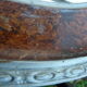40s oval mirror in wood and stucco 59x39cm