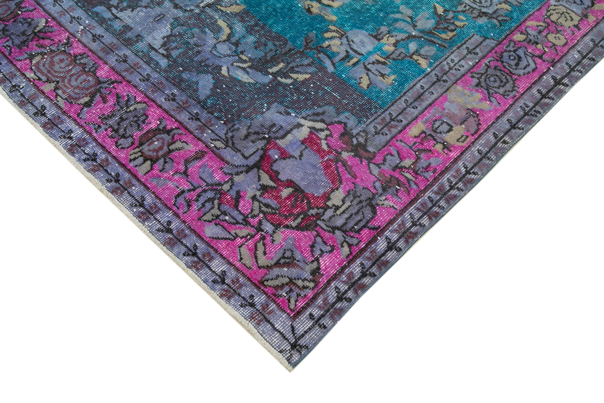 Hand-knotted contemporary oriental 1970s 174 cm x 298 cm multicolor carpet