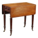 Table basse ancienne en acajou avec tiroir et décorations, XIXe siècle