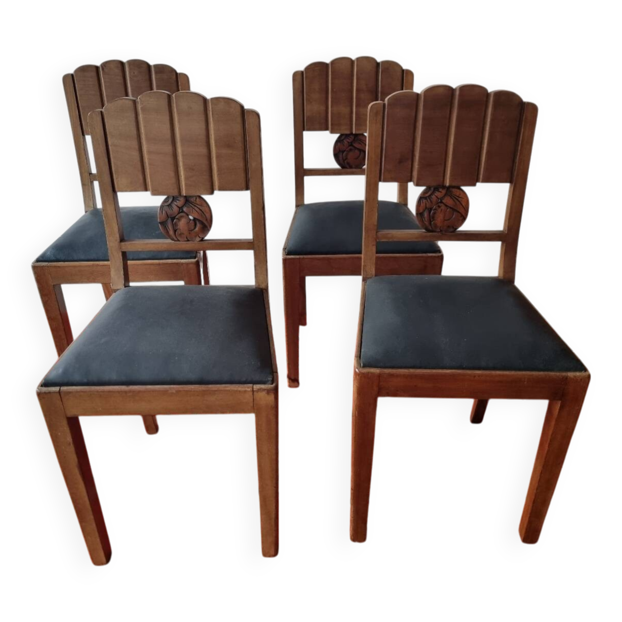 4 Art Deco chairs