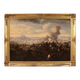 Great 18th-century Italian painting, battle between Christians and Ottomans