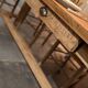 Superbe table de ferme ancienne en chêne massif restaurée – 8 personne