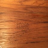 Jens Quistgaard round serving tray for Dansk IHQ teak Scandinavian design