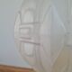 Art Deco globe table lamp in frosted glass