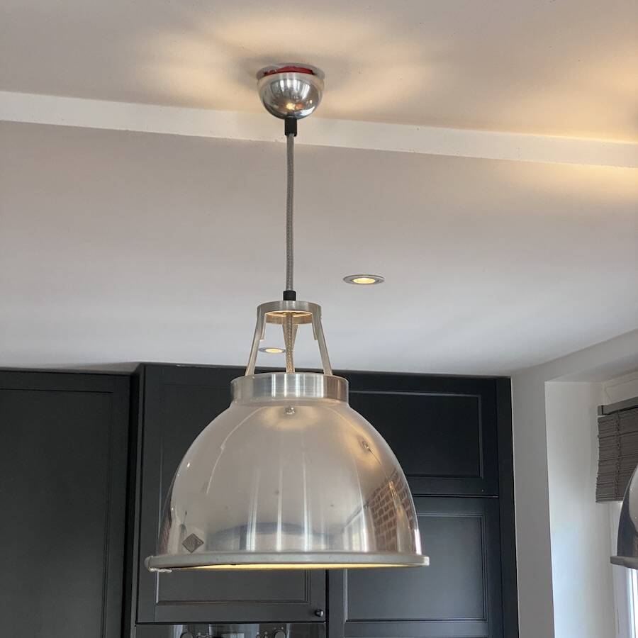 Pair of Original BTC England Titan Pendant Lights, Size 1