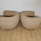 Restored armchairs by Jindrich Halabala
