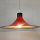 Rare Midcentury Red Pendant, Space Age, Italy, 1970s