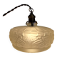 Lampe de plafond Art nouveau en persglas forgé avec décor floral, Frankrijk