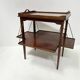 Mahogany serving table with marquetry inlay decoration, 20th century.