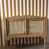 Low sideboard with canework