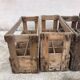 Lot of 4 vintage old wooden bottle racks
