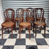 Set of 7 Thonet bistro chairs