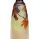 Art Nouveau vase with autumn decoration signed by Jem