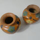 paire de vases en terre cuite vernissée