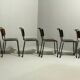 Model 106 Chairs by W. H. Gispen for Delft, 1950s, Set of 6