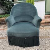 Emerald green toad armchair