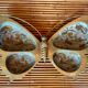 XL butterfly-shaped brass cloisonné trinket tray
