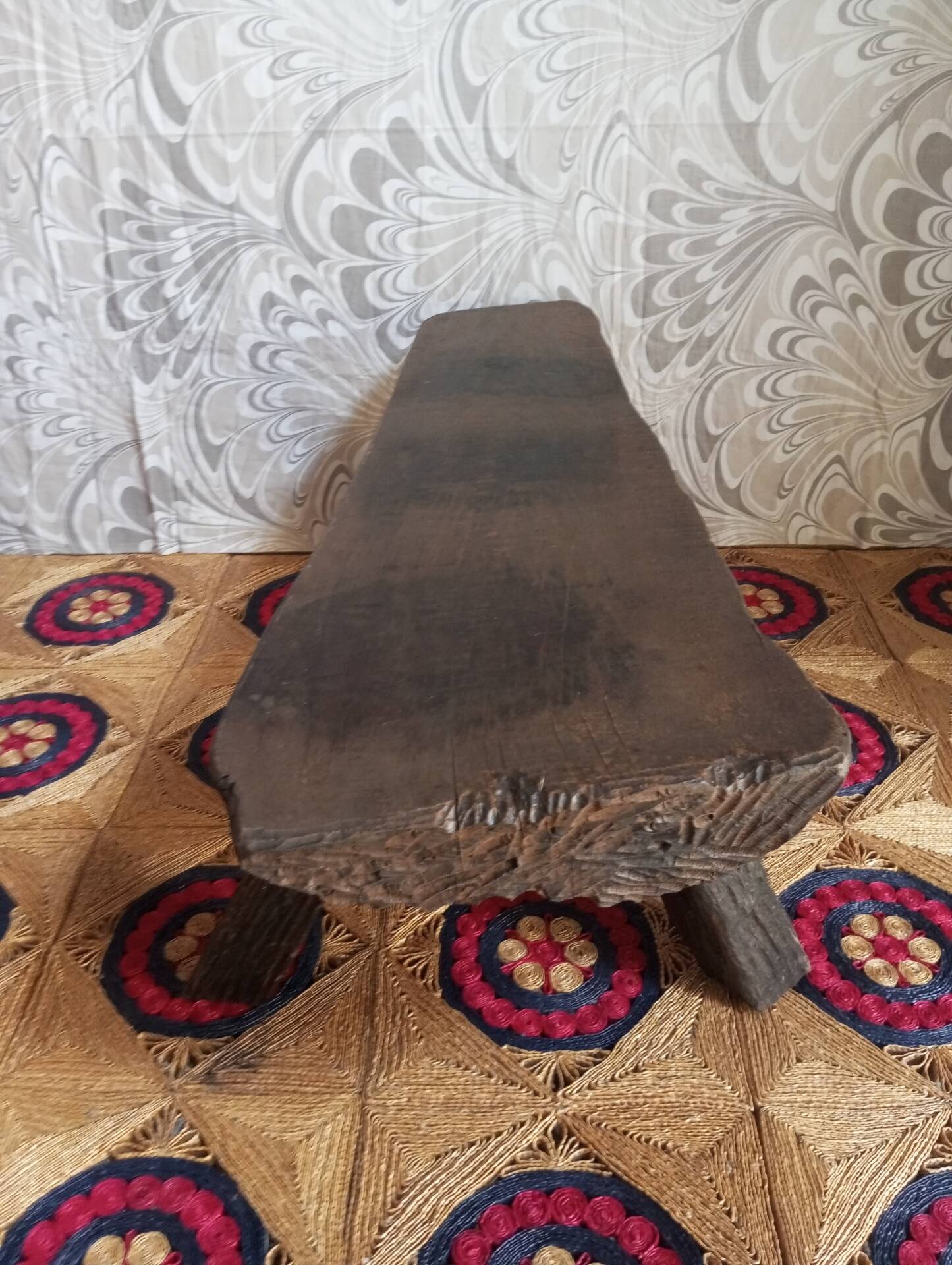 Brutalist wooden table