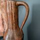Large handcrafted glazed stoneware jug
