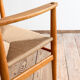 Fauteuil CH37, Hans J. Wegner en chêne avec assise neuve en corde danoise