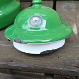 Enameled sheet metal teapot