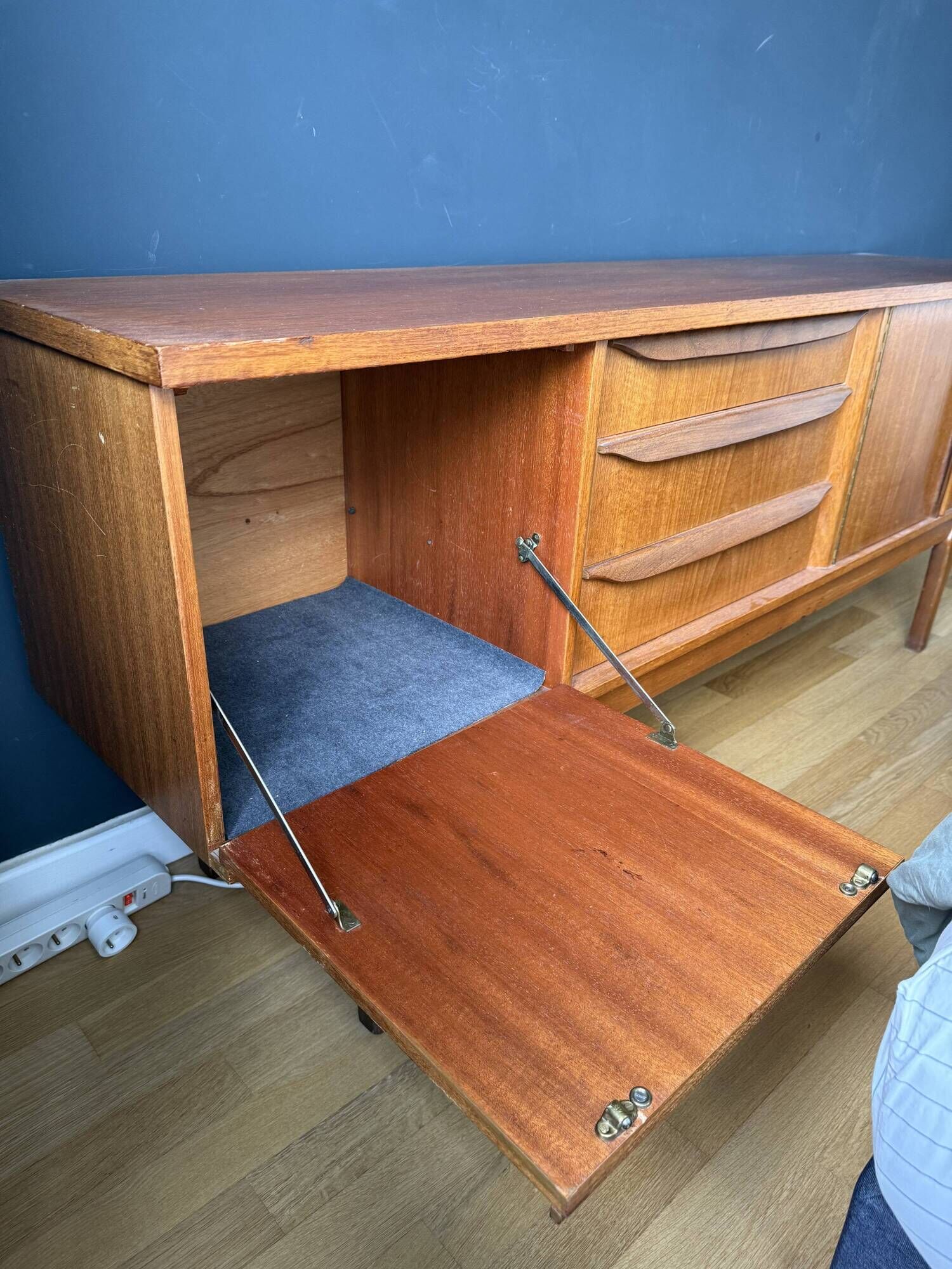 Vintage Scandinavian teak enfilade from the 1960s.