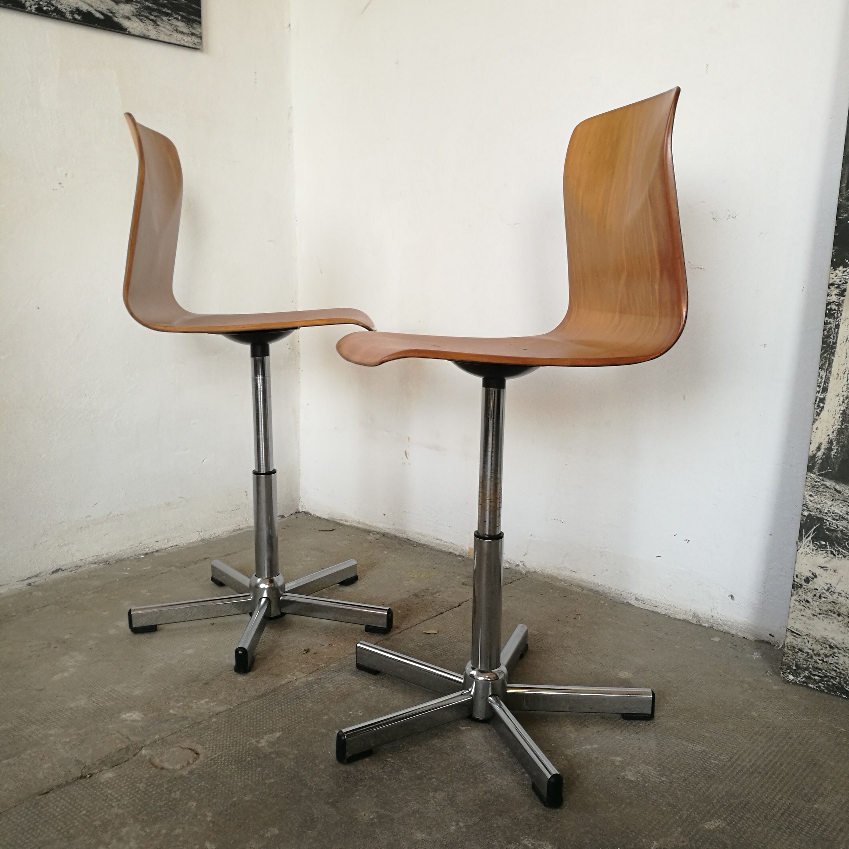 Pair of workshop chairs