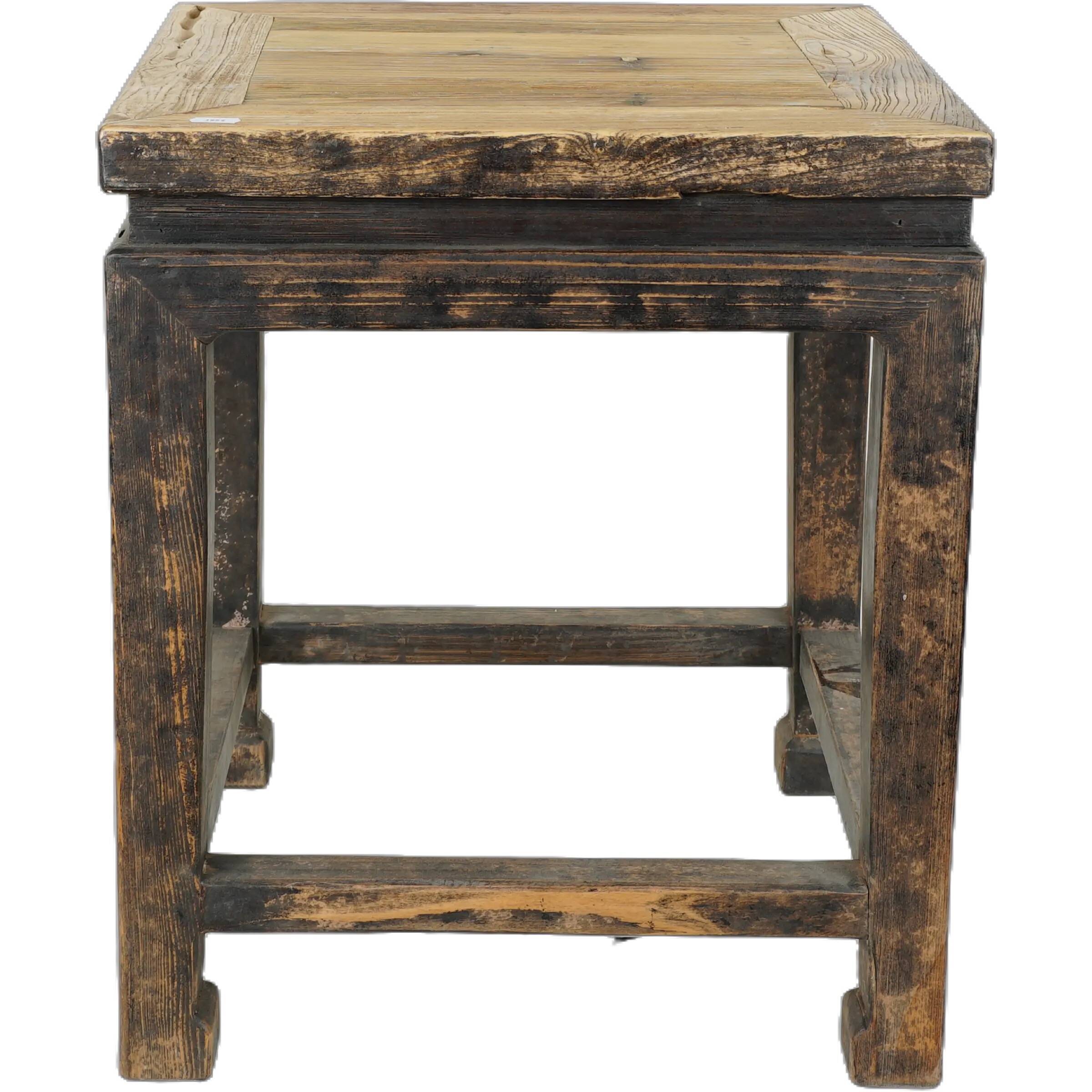Yunfu – Pair of Chinese elm side tables