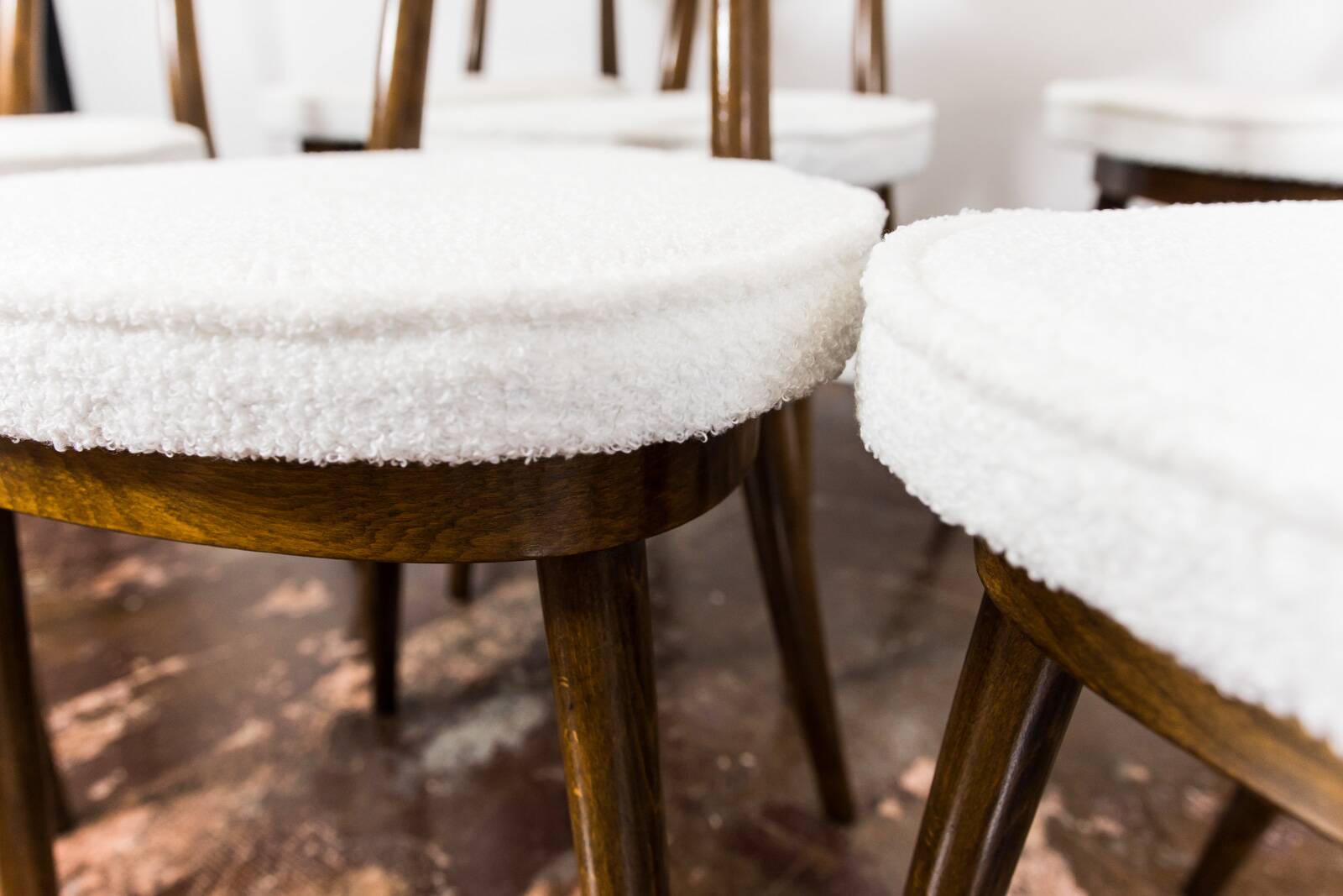Set of 6 chairs No 124 by H & J Kurmanowicz, Poland, 1950s