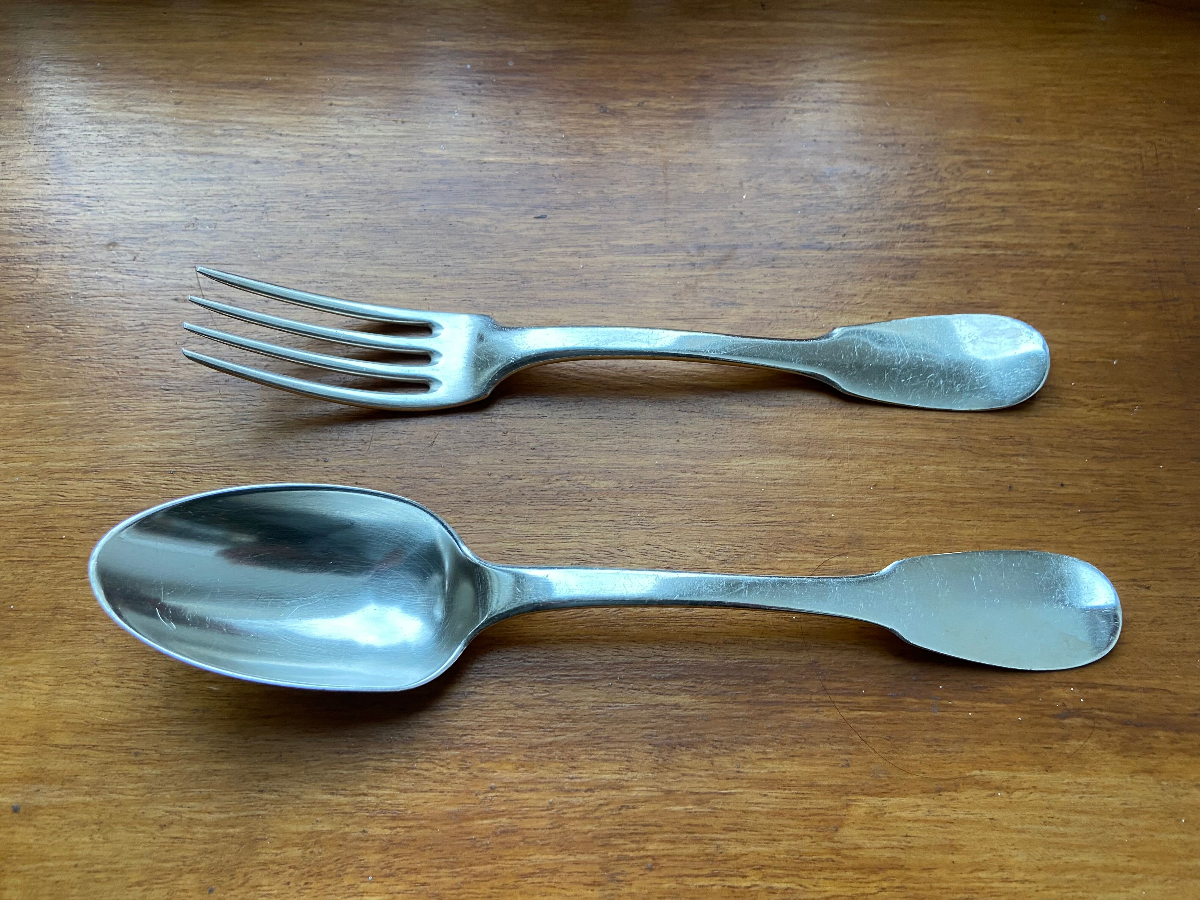 Solid Silver Flatbed Cutlery Minerva