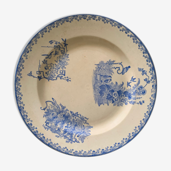 Round dish pexonne sets blue birds