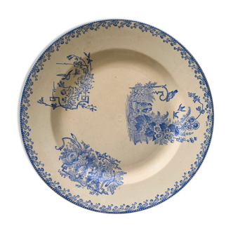 Round dish pexonne sets blue birds