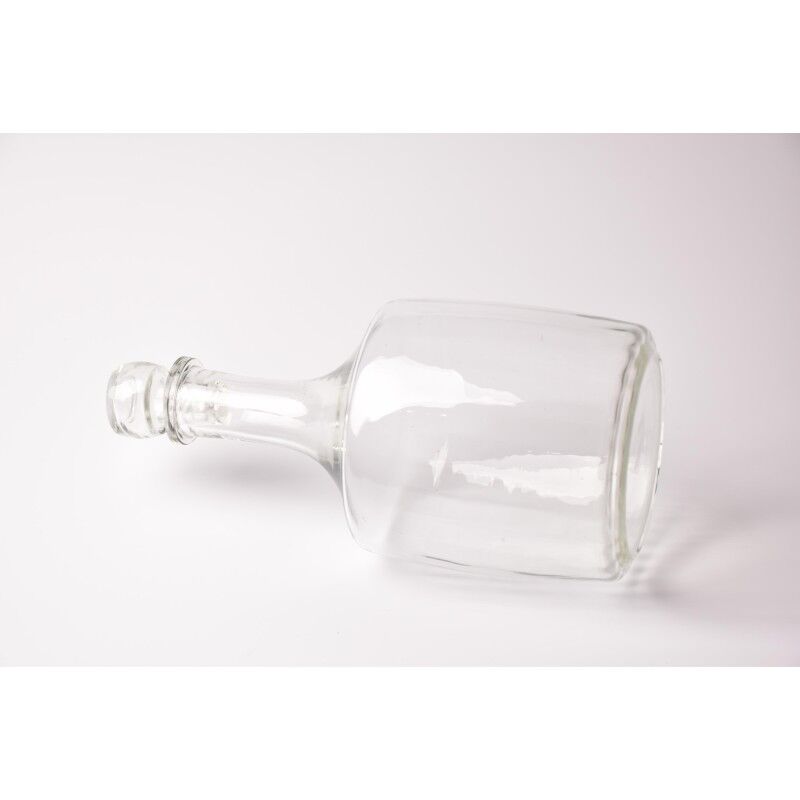 Vintage decanter with stopper | brocante glass wine bottle / wine decanter