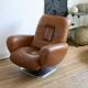 "Space age" armchair, 1970s, leather.
