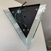 Applique lampe design style Memphis 1980 NADAIR triangle plexiglass