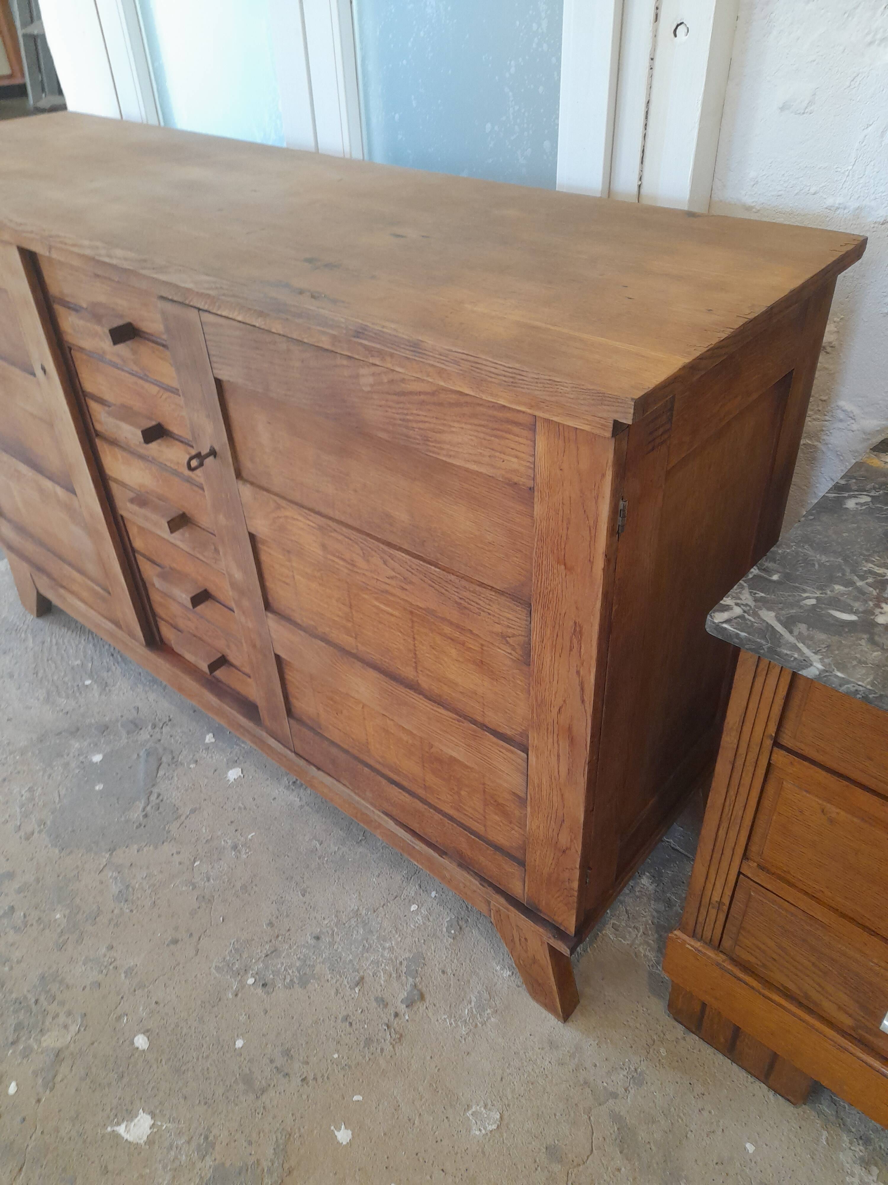 Vintage René Gabriel "Les sinistrés" sideboard chest of drawers