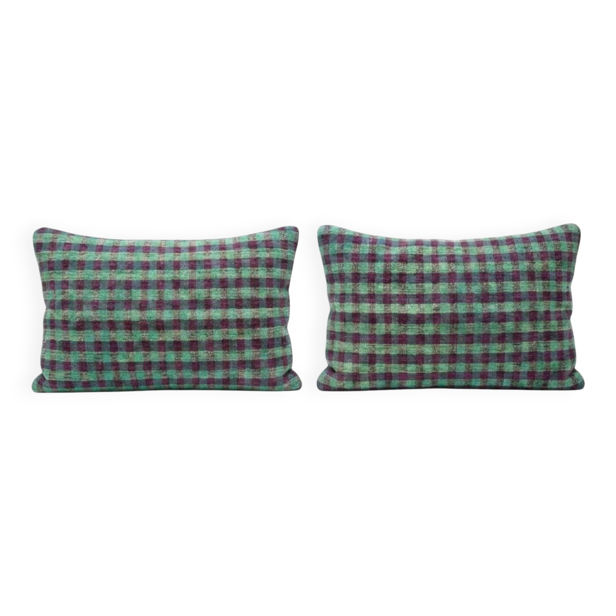 Set of 2 vintage kilim cushion covers 41x61 cm