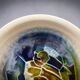 Accolay – glazed earthenware plate with abstract Cépamine decoration – 1970s