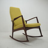 1960s Stylish Beech Rocking Chair,Czechoslovakia