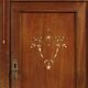 Bureau Liberty en acajou avec cuir et incrustations