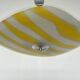 Mid-century design glass pendant by Napako, Czechoslovakia, 1970s.