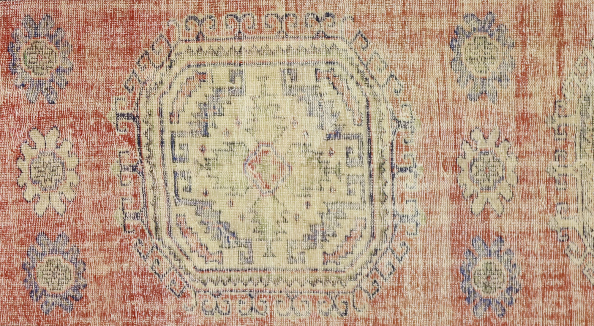 Anatolian handmade vintage rug 398 cm x 120 cm