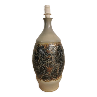 Lamp foot in stoneware Vintage Betschdorf Rémy fils