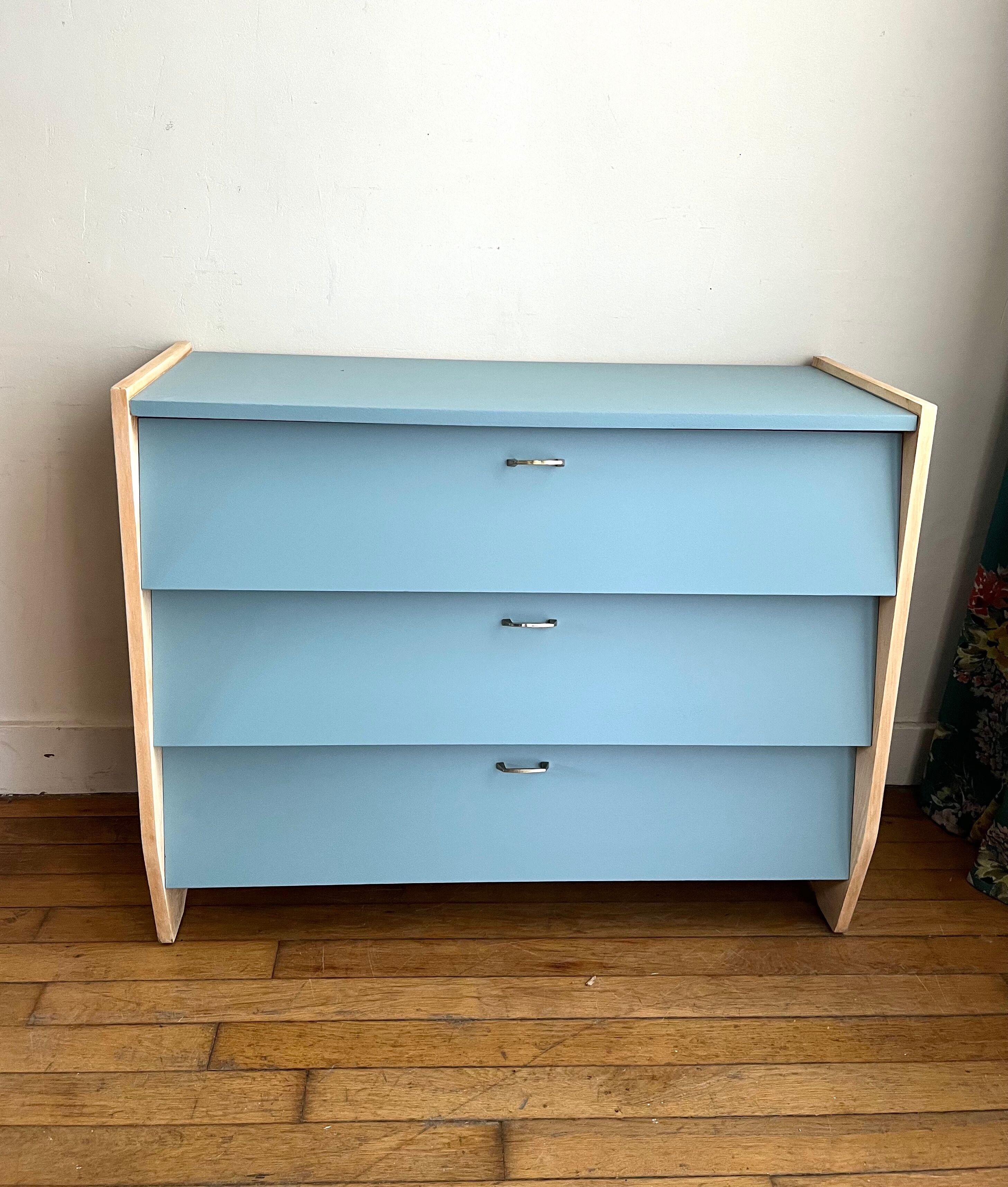 Restored vintage shoe cabinet