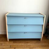 Restored vintage shoe cabinet