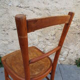 Chaise bistrot assise décorée