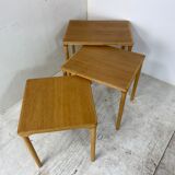 Danish Set Off Nesting Tables by E. W. Bach, 1960s, Set of 3