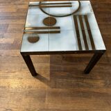 Ceramic coffee table with geometric decor abbey of notre dame du bec