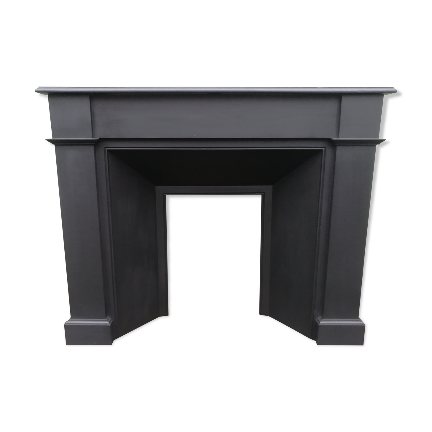 Black patina fireplace coat
