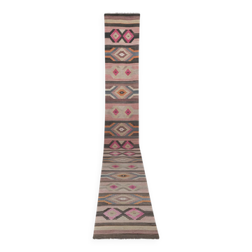 Tapis de couloir turc vintage